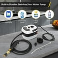 thumbnail image 4 of Handheld Steam Cleaner,2500W Hand-Held High Pressure Portable Cleaning Machine with 3 Brush,Electric Steam Cleaner for Home Use, Kitchen, Furniture, Bathroom, Car Details (White), 4 of 6