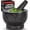 Black, variant on Mortar and Pestle Set, Granite, Make Guacamole at , Solid Stone Bowl, , , 1.5 Cup Size, Unpolished Grey
