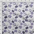 thumbnail image 4 of oneOone Cotton Poplin Bluish Violet Fabric Food Sewing Material Print Fabric By The Yard 56 Inch Wide, 4 of 6