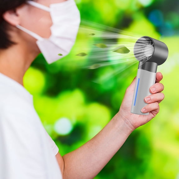 Handheld Misting Fan Portable Spray Cooling Fan USB Rechargeable, High Speed Mist Function Strong Airflow Long Battery Life Compact Design, Personal Cooling Fan for Travel Beach Outdoor Use