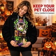thumbnail image 2 of Pet Holder Hoodie,Christmas Oversized Hooded Sweatshirt with Front Carry Pocket for Small Cats and Dogs, Cozy Casual Long Sleeve Top, 2 of 5