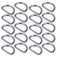 thumbnail image 1 of Craft Rings, Sufficient Quantity Metal Materials D Rings  For Necklaces Bags For Wallets Bracelets Guns Color, 1 of 8