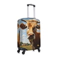 thumbnail image 3 of Balery Luggage Cover Daisy Flower Field Cow Print Suitcase Covers for Luggage Elastic Washable Suitcase Protector Fits 18-32 Inch Luggage-X-Large, 3 of 9