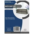 thumbnail image 3 of Bella Vista Cotton Bath Mat 2 Pc Set With Free 4 Washcloths-Washable, Soft and Absorbent, 22 x 34 Inches- Virgin Ring Spun Cotton. By Cotton Homes(Set Of 2 Piece Bath Mats, C.Grey), 3 of 8