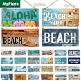 thumbnail image 2 of Letrero de pared de madera con diseño de playa, guía de caminos de playa, decoración de pared, letrero colgante Aloha, decoración de casa de playa, regalo, 2 of 5