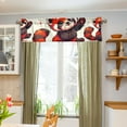 thumbnail image 5 of Red Raccoon and Face Valance Curtains 54"x18" Rod Pocket for Kitchen Living Room Windows Farmhouse Decor, 5 of 6
