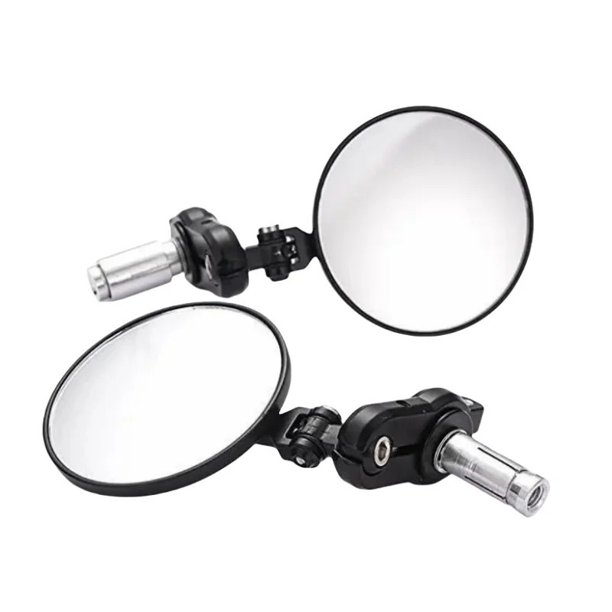 2 piezas de accesorios for motocicletas, espejos retrovisores universales for manillar de 7/8" y 22 mm for Kawasaki, Yamaha, Suzuki y Honda