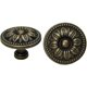 thumbnail image 1 of Perillas vintage para cajones y puertas de armarios Oso de Fresa Diseño floral 35 mm Bronce antiguo, 1 of 4