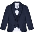 thumbnail image 4 of Boys Formal Suit 5 Piece Outfit Dresswear Suit Set, 4 of 14