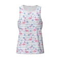 thumbnail image 4 of Gaeub Flamingo and Pineapple Men's Athletic Tank Top, Workout Sleeveless Shirts, Running Tank Tops for Gym, Running, Training - Small, 4 of 9