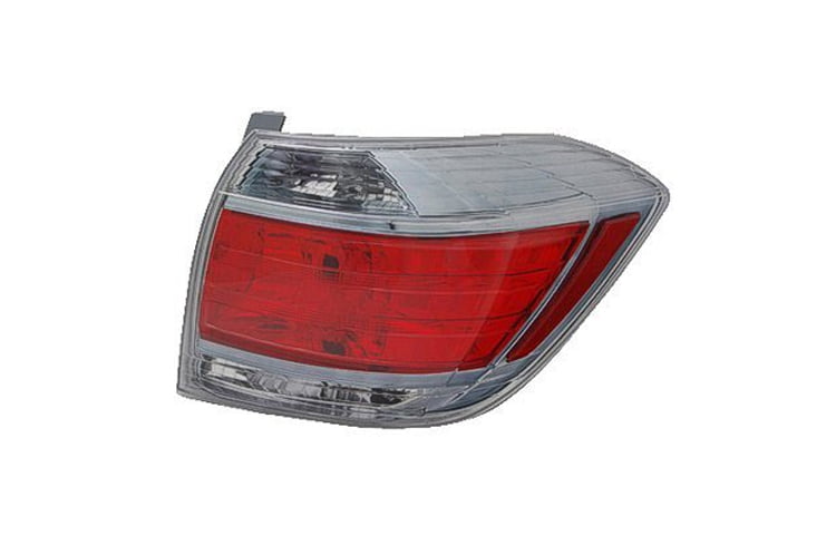 NSF Certified Depo 312-19A7R-AF Toyota Highlander Passenger Side Tail Lamp Assembly with Bulb and Socket