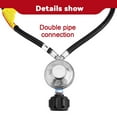 thumbnail image 6 of Uscover 2 ft Y-Splitter Low Pressure Propane Regulator Double Hose Outlet Kit with Two Hose for Type1 QCC1 Propane Tank, Most LP/LPG Gas Grill and Propane Appliance, 6 of 7