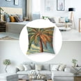 thumbnail image 5 of nygtbtfer  Pillow Case Vintage Tropical Palm Tree Lumbar Pillow Case Cushion  Hawaiian Tropical Palms Leaf Vintage Green Couch Pillow with Hidden Zipper Closure for Bedroom White, 5 of 7