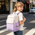thumbnail image 7 of Tuvgenk Ergonomic Backpack 15.4 Inch Purple, Anti Sag Large Capacity Laptop Backpack for Young Adults, Breathable Bookbag for Daily Commute Campus Life, 7 of 7