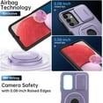 thumbnail image 5 of for Samsung Galaxy A55 Case with Sliding Camera Lens Cover and Glass Screen Protector - Magnetic Kickstand - Shockproof Protective Phone Case for Women Girls - Purple, 5 of 15