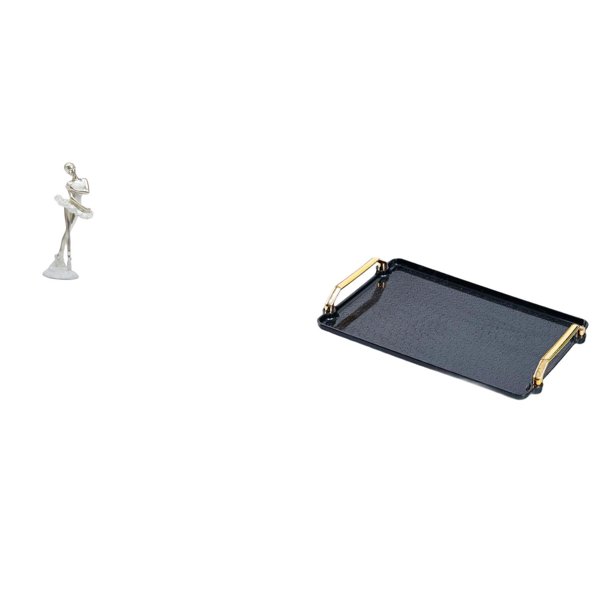 Figura de escritorio,Estatua de bailarina,adorno de escritorio,decoración del hogar,Estatua de bailarina moderna,regalo de cumpleaños para la oficina.,Bandeja para servir,Bandeja para servir