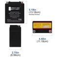 thumbnail image 2 of YTX7L-BS 12V 6Ah Battery Replacement for MBTX7U Motorcycle - 3 Pack, 2 of 6