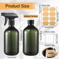 thumbnail image 2 of Armscye 3 Pack 17oz(500ml) Spray Bottles with Adjustable Nozzle,  Refillable Plastic Cleaning Sprayers for Hair, Cooking, Cleaning and Gardening, Includes Extra Additional Supplies, 2 of 7