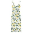thumbnail image 6 of Lemons on White Sleeveless Dress chic and elegant woman dress women's evening dresses, 6 of 6