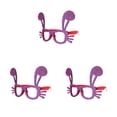 thumbnail image 4 of Qarigey Gafas de Pascua con purpurina, juego de disfraces, marcos de anteojos de plástico para cumpleaños, accesorios de decoración para Type1 NO1, 4 of 6