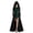 Green, variant on 2026 Women Renaissance Hooded Maxi Dress, Steam Punk Lace Up Front Long Dress, Vintage Gothic Holiday Party Gown