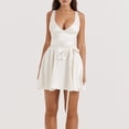 thumbnail image 1 of Vestido de tirantes finos para mujer estilo Sexy blanco con tirantes ropa de fiesta con cordones FLhrweasw Nuevo, 1 of 9
