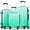 Green, variant on 3 Piece Luggage Sets 20"/24"/28" ABS+PC Lightweight Hardshell Suitcase with Spinner Wheels and TSA Lock,Purple