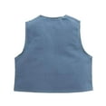thumbnail image 7 of Baby Cowboy Outfit Kids Toddler Boys Sleeveless Western Cowboy Role Play Tops Holiday Party Coat Jacket Blue 2 Years-3 Years, 7 of 7