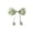 Green, variant on Tulip Bow Shaped Curtain Tieback Clips Set, Floral Decorative Sheer Curtain Holdback Straps, Cute Window Curtain Ties for Living Room Bedroom Home Window Decoration, Blue