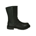 thumbnail image 2 of Unik Just for Bikers Men's Premium Black Leather Motorcycle Boots, 10001-M (Black, 7.5), 2 of 5