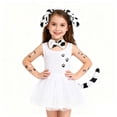 thumbnail image 4 of WOYY Girls Dalmatian Dog Outfits Party Dress Up Tutu Skirt Headband Tail Set, Sizes One Size, 4 of 4