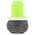 thumbnail image 3 of RotHome Stainless Steel Scrubber with Handle, Heavy Duty Metal Scouring Pad Tool for Cleaning Dishes, Cast Iron Pan Cleaner for Kitchen Pots, Pans, Oven, Sink - 1 Count, 3 of 10