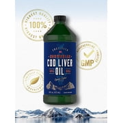 Norwegian Cod Liver Oil | 16oz | Pack of 3 Bottles | Unflavored | Non-GMO, Gluten Free | by Carlyle