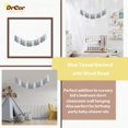 thumbnail image 3 of Borla Garland DrCor hecha a mano, hilo azul y blanco, decoración de pared, 3 of 6