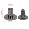 thumbnail image 4 of Herwey Rivets, Kit de Rivets, 50 Ensembles de Rivets en Cuivre Pur 8mm pour Reliure d'Ordinateur Portable, 4 of 8
