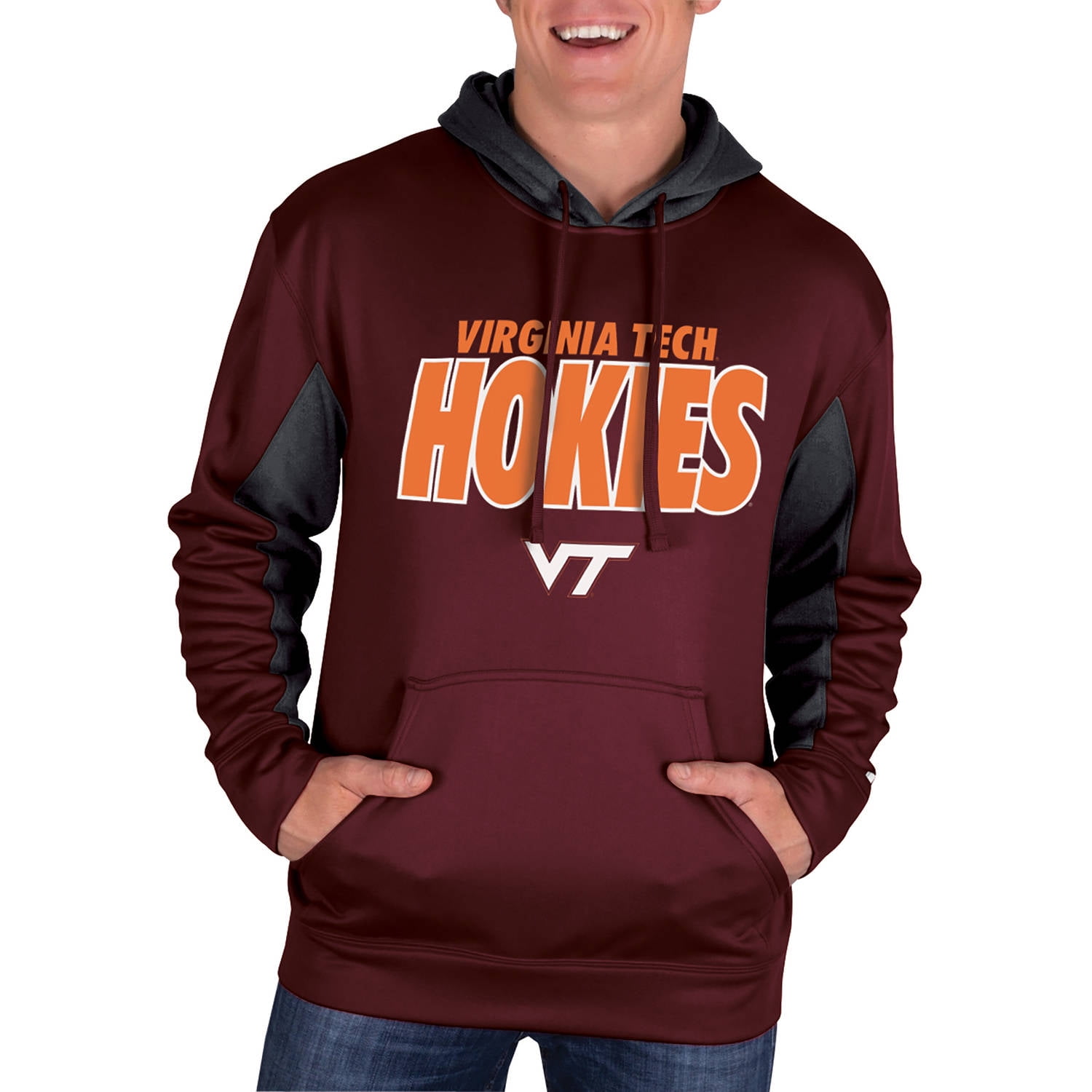 NCAA Virginia Tech Hokies Men's ClassicFit Pullover Impact Hood