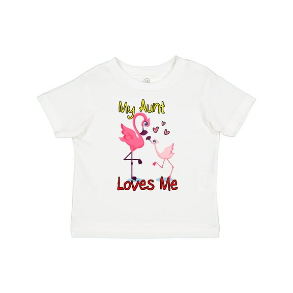 Inktastic My Aunt Loves Me Flamingo Boys or Girls Toddler T-Shirt