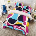 thumbnail image 1 of Colourful Geometric Shapes Four-piece Duvet Cover Set, 1 of 4