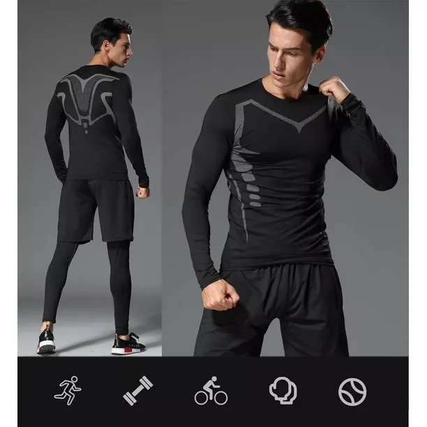 Ropa Para Gym Hombre Playeras Mallas Shorts Deportivas 3pzas