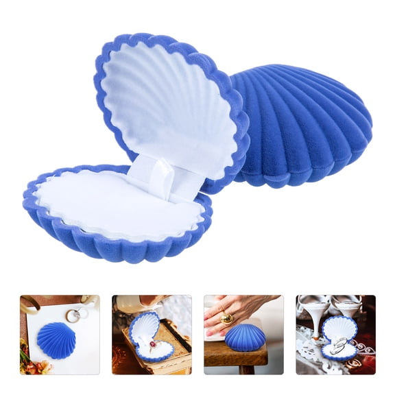 MUSEYA 2Pack Earring Storage Box Tiny Jewelry Box For Girls And Women