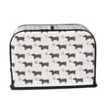 thumbnail image 2 of Haiem Dachshund Dog Puppy Print Toaster Covers 2 Slice Wide Slot,Bread Dust Cover & Fingerprint Protection,Bread Machine Cover,Appliance Covers, 2 of 7
