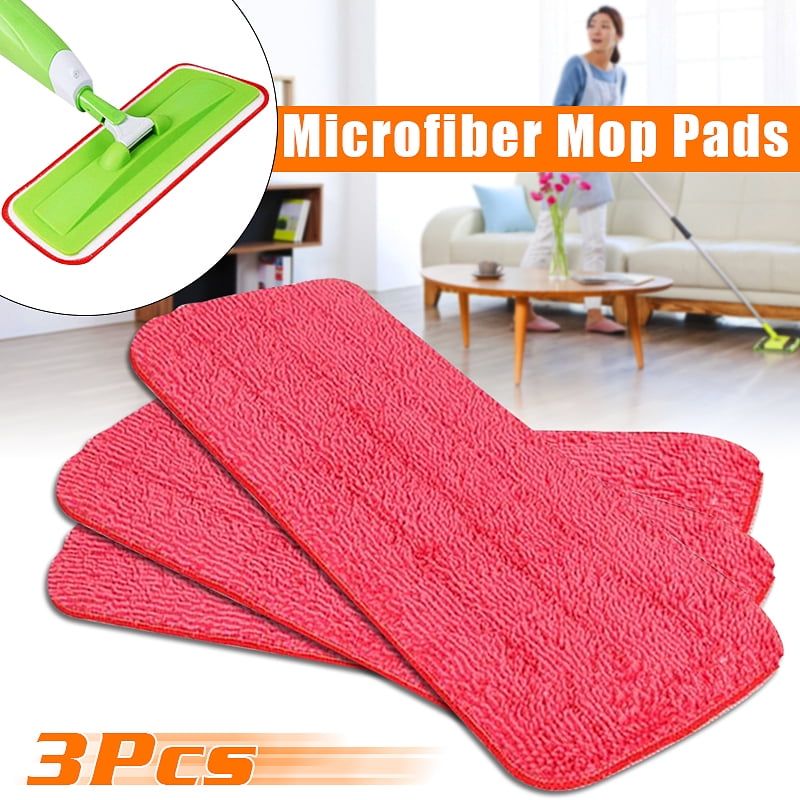 3x Microfibre Cloth Cleaning Pads Kit For Steam Floor Mop Steamer Cleaner 