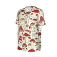thumbnail image 2 of Balery Cartoon Mushrooms Baseball Jersey for Men Casual Button Down Shirts Short Sleeve Active Team Sports Uniform-Medium, 2 of 9
