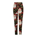 thumbnail image 4 of AOOCHASLIY Womens Christmas Pants Womens Fashion Casual Printed Tight Leggings High Waist Long Pants, 4 of 5