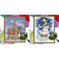 thumbnail image 1 of Kit Punto Cruz Iglesia Bordado Parcial Con Cuentas Impresas 9CT Arte para El 51x62cm, 1 of 9