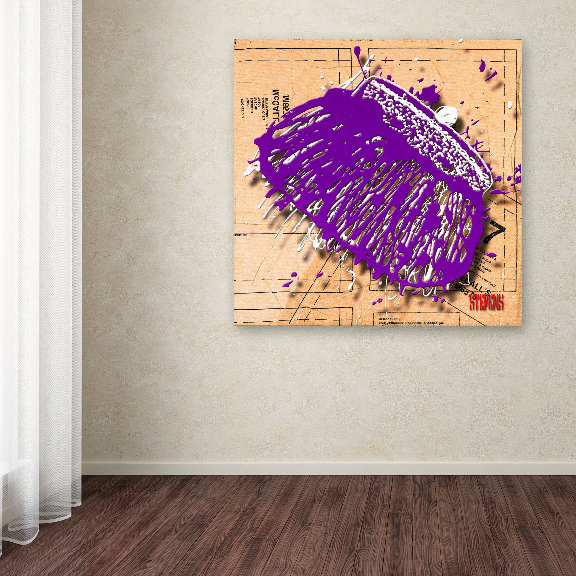 Trademark Fine Art "Snap Purse Purple" Canvas Art by Roderick Stevens