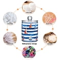thumbnail image 6 of Yayeee 2 Pack Qtip Holder Dispenser for Bathroom with Lid Cotton Swab Canister, Blue Sailboats, 6 of 6
