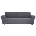 thumbnail image 1 of Sofá elástico Slipcover Spandex Sofá suave antideslizante Funda de sofá 4 plazas Lavable para sala d Abanopi Gris oscuro, 1 of 7