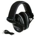 Radians Electronic Dual Microphone Ear Muff for Hearing Protection, Adjustable Headband, Black
