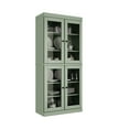 thumbnail image 6 of Palace Imports 100% Solid Wood Kitchen Pantry Storage Cabinet with Glass Doors and Adjustable Shelves, Sage, 6 of 7